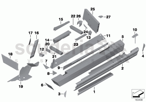 Part Diagram for Rolls Royce 41 11 7137851