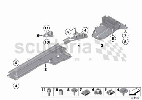 Part Diagram for Rolls Royce 51 75 7201181