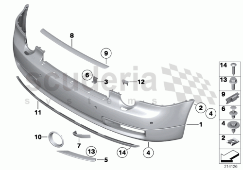 Part Diagram for Rolls Royce 51 11 7251680