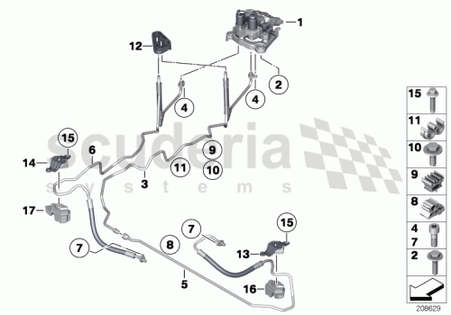 Part Diagram for Rolls Royce 34 30 6771214