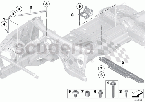 Part Diagram for Rolls Royce 51 71 7245618