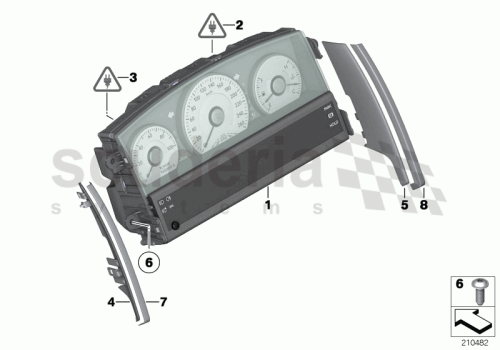 Part Diagram for Rolls Royce 51 41 7067920
