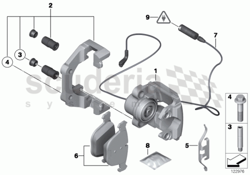 Part Diagram for Rolls Royce 34 21 6753679