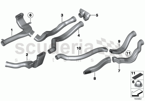 Part Diagram for Rolls Royce 64 22 6981725