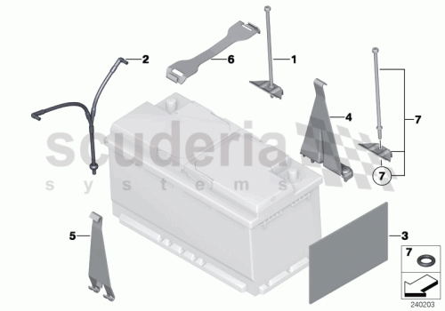 Part Diagram for Rolls Royce 61 21 7574467
