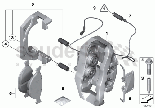 Part Diagram for Rolls Royce 34 11 6797579