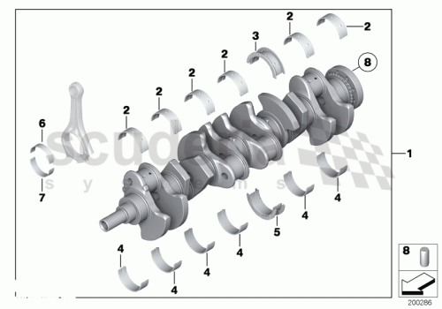 Part Diagram for Rolls Royce 11 21 7576758