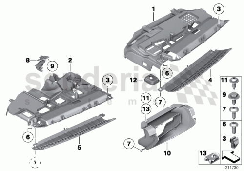 Part Diagram for Rolls Royce 51 45 9165614