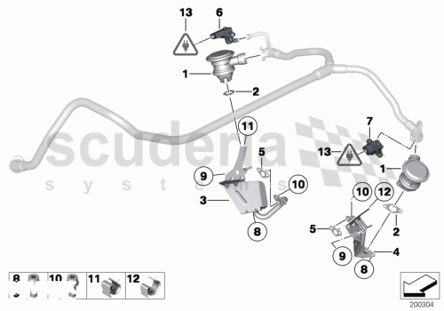 Part Diagram for Rolls Royce 12 52 7578321