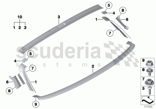 Part Diagram for Rolls Royce 51 44 7226885