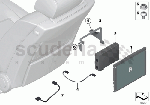 Part Diagram for Rolls Royce 52 10 7251394