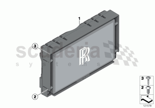Part Diagram for Rolls Royce 65 82 0306747