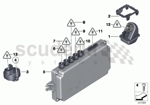 Part Diagram for Rolls Royce 66 53 9219935