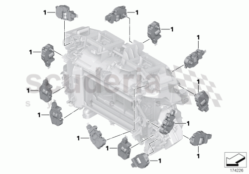 Part Diagram for Rolls Royce 64 11 9159316