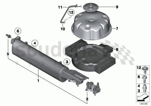 Part Diagram for Rolls Royce 37 22 6754370