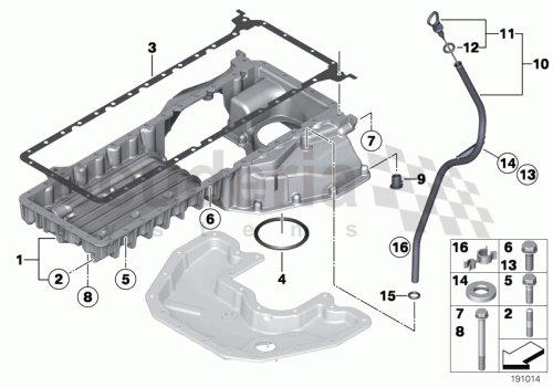 Part Diagram for Rolls Royce 11 13 7523097