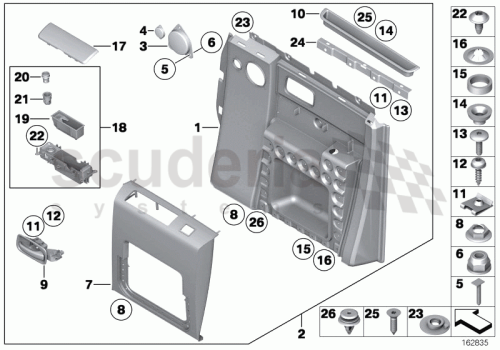 Part Diagram for Rolls Royce 51 26 1386188