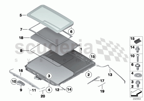 Part Diagram for Rolls Royce 54 10 7160458