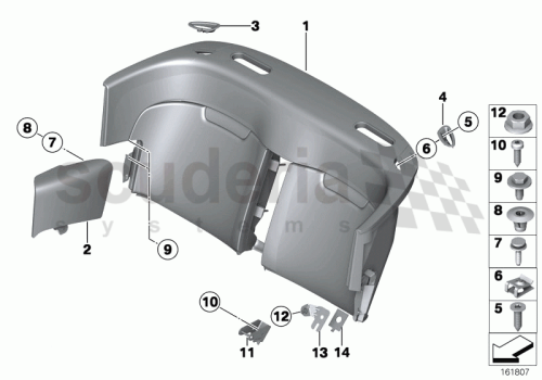 Part Diagram for Rolls Royce 07 14 7110847