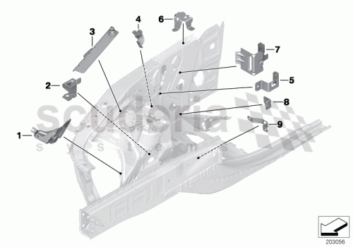 Part Diagram for Rolls Royce 51 71 7216925