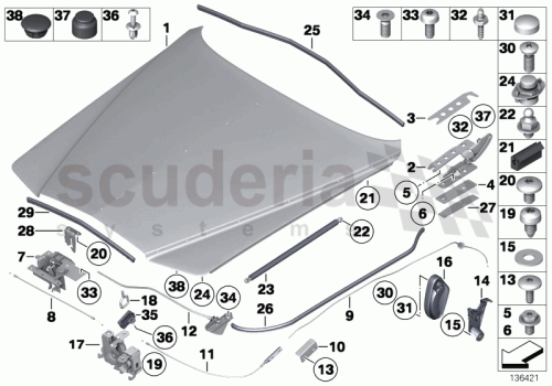 Part Diagram for Rolls Royce 51 48 8353567