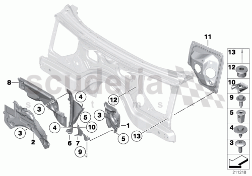 Part Diagram for Rolls Royce 51 71 7223303