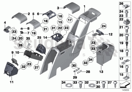 Part Diagram for Rolls Royce 51 16 6969598