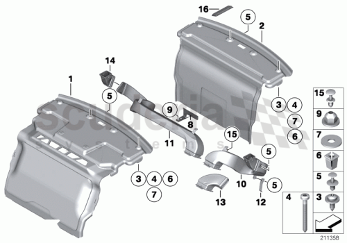 Part Diagram for Rolls Royce 51 47 9165079