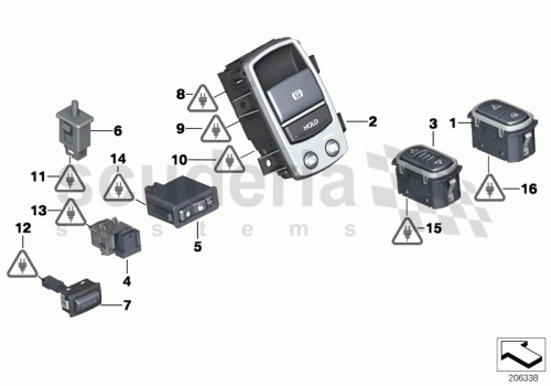Part Diagram for Rolls Royce 61 31 0138271