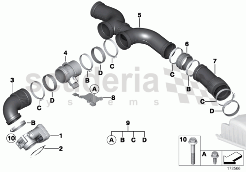 Part Diagram for Rolls Royce 07 11 9904526
