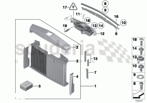 Part Diagram for Rolls Royce 61 13 0007570