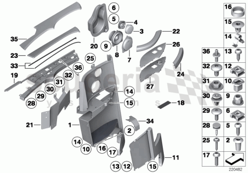 Part Diagram for Rolls Royce 51 41 7046415