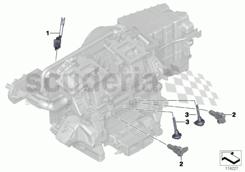 Part Diagram for Rolls Royce 64 11 9166109