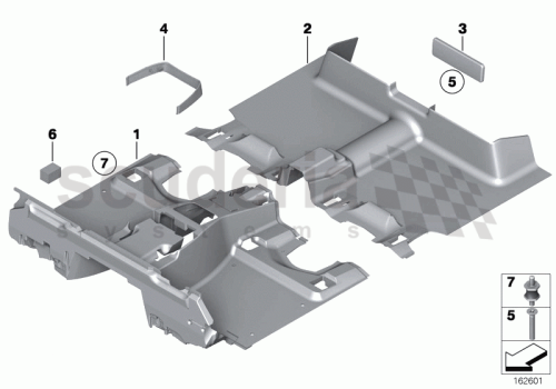 Part Diagram for Rolls Royce 51 47 7130739