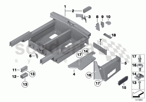 Part Diagram for Rolls Royce 41 12 7116226