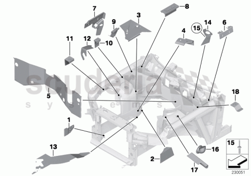 Part Diagram for Rolls Royce 41 11 7116175
