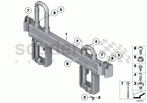 Part Diagram for Rolls Royce 46 51 7698753