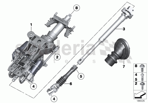 Part Diagram for Rolls Royce 32 30 6766052