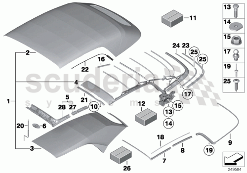 Part Diagram for Rolls Royce 54 34 7191879