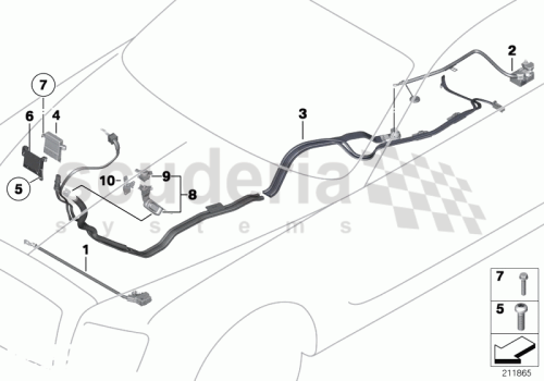 Part Diagram for Rolls Royce 61 12 9155615