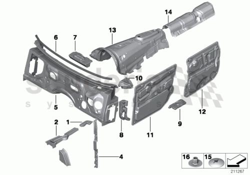 Part Diagram for Rolls Royce 51 48 8126849
