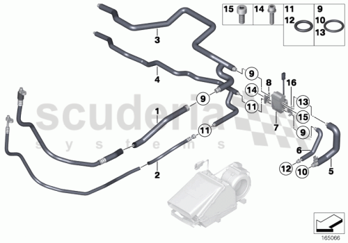 Part Diagram for Rolls Royce 64 50 0399323