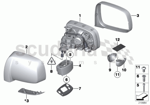 Part Diagram for Rolls Royce 51 16 7069460