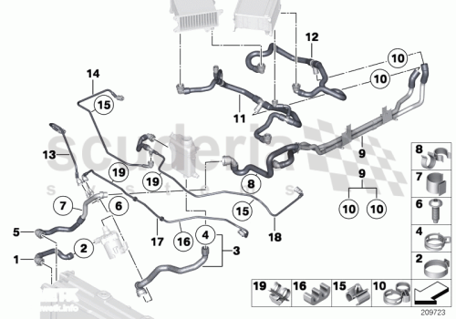 Part Diagram for Rolls Royce 17 22 1341603