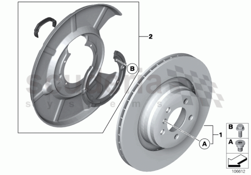 Part Diagram for Rolls Royce 34 21 0148588