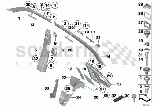 Part Diagram for Rolls Royce 51 41 7007479