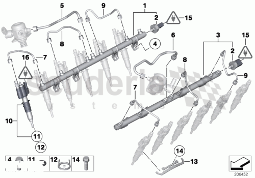 Part Diagram for Rolls Royce 13 64 7598000