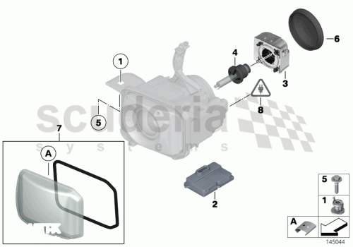Part Diagram for Rolls Royce 61 13 8352576
