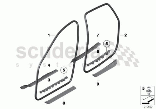 Part Diagram for Rolls Royce 51 47 9156100