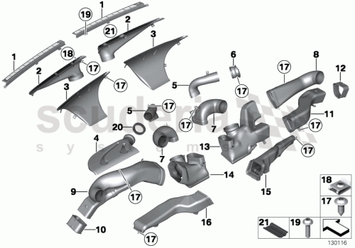 Part Diagram for Rolls Royce 51 45 7127065